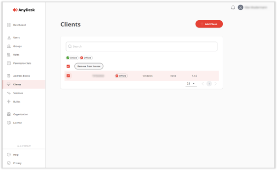 remove device in myad2